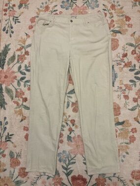 Coldwater Creek Cream Corduroy Pants